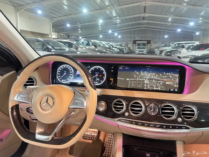 مرسيدس s400 مخزنه عداد 77 الف جفالي 4 ازارير وكاله 35