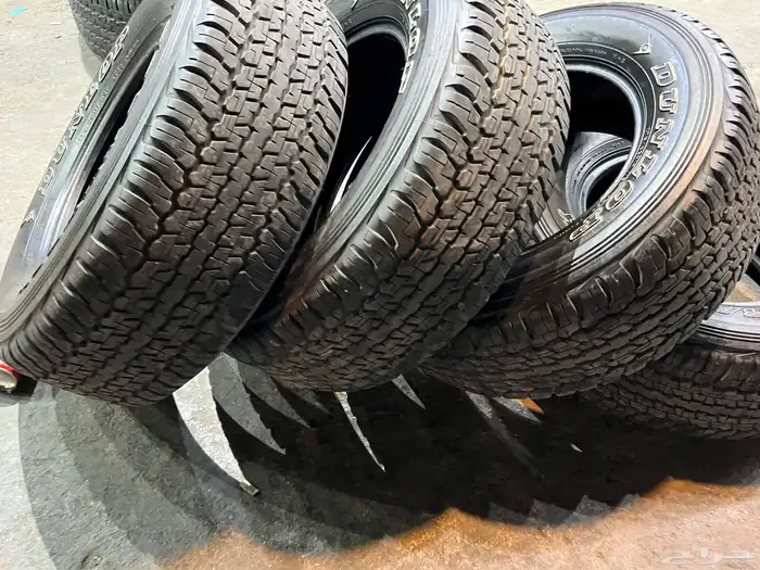 كفرات دنلوب مقاس 275 65 17 تاريخ 2022 نضيفه بالمره اصلي 31