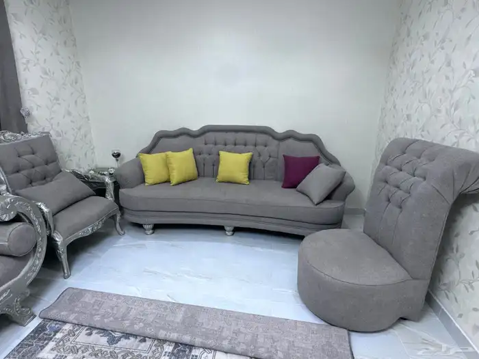 كنب مستعمل نظيف وستاير للبيع 2