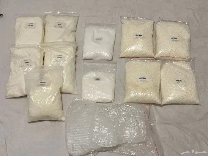 عده لصناعه الشموع كل الأدوات والمواد من شمع صويا   فتائل 1