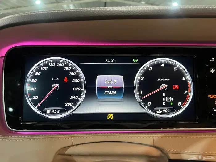 مرسيدس s400 مخزنه عداد 77 الف جفالي 4 ازارير وكاله 38