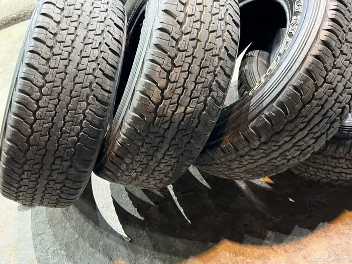 كفرات دنلوب مقاس 275 65 17 تاريخ 2022 نضيفه بالمره اصلي 30