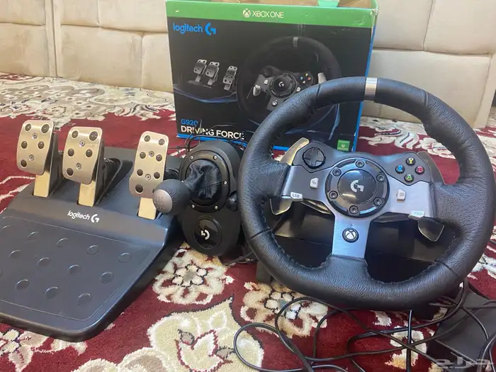 طارة Logitech G920 تشتغل على الاكس بوكس (مع الكرتون) 1