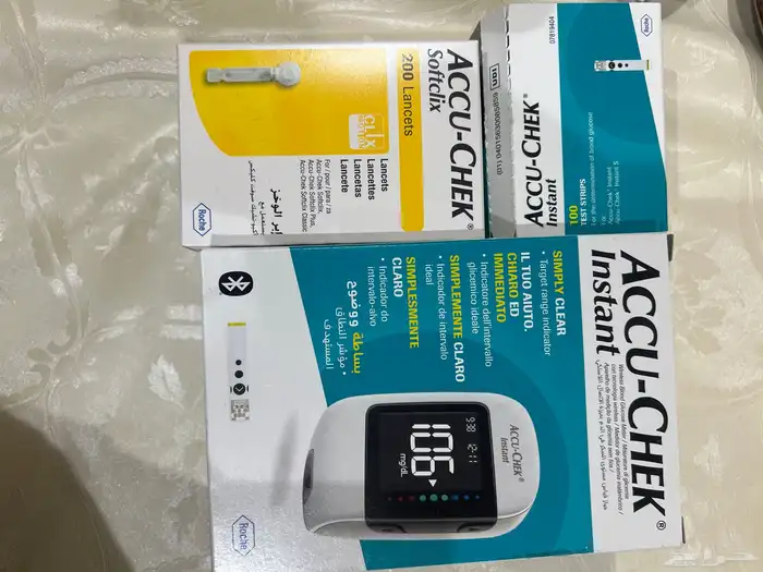 جهاز قياس السكر مع المسلتزمات 0