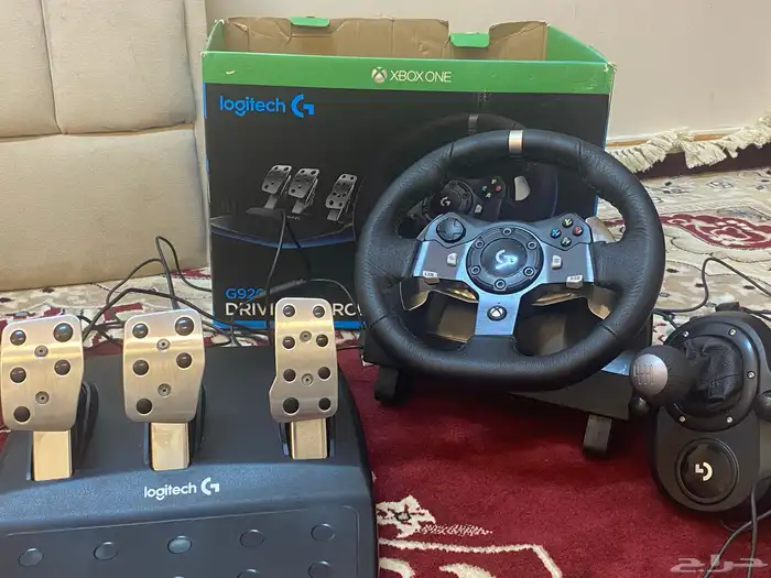 طارة Logitech G920 تشتغل على الاكس بوكس (مع الكرتون) 0