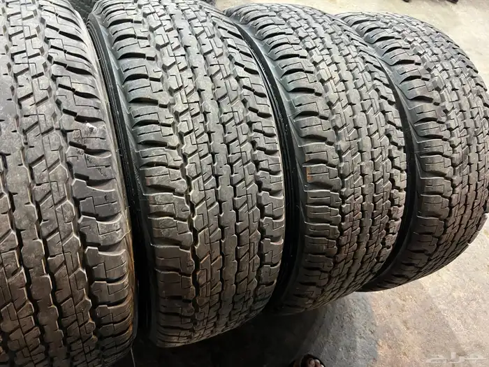 كفرات دنلوب مقاس 275 65 17 تاريخ 2022 نضيفه بالمره اصلي 2