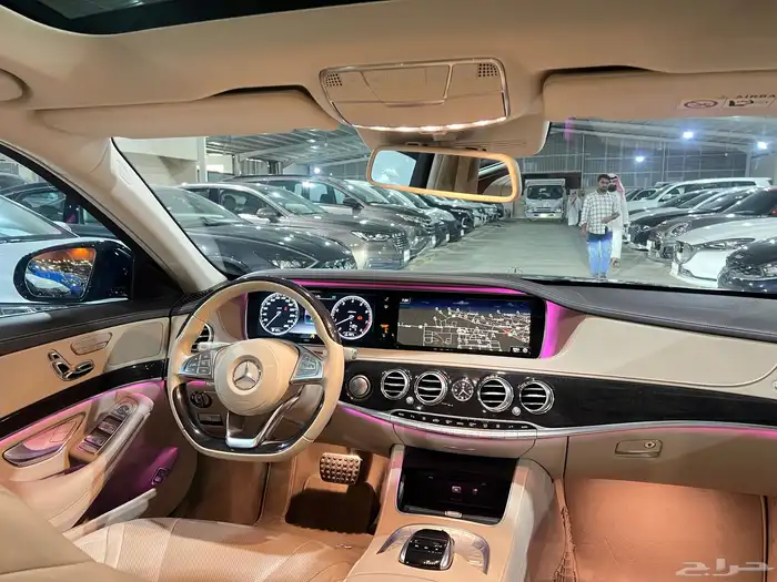 مرسيدس s400 مخزنه عداد 77 الف جفالي 4 ازارير وكاله 46