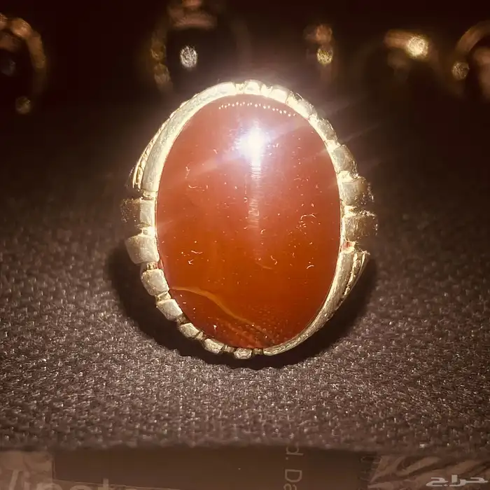 خواتم عقيق زعفراني 5