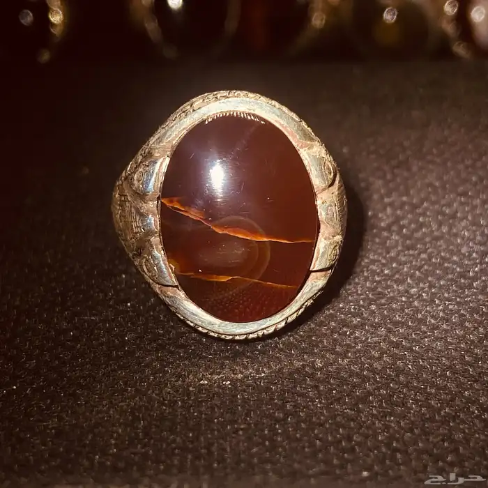 خواتم عقيق زعفراني 6