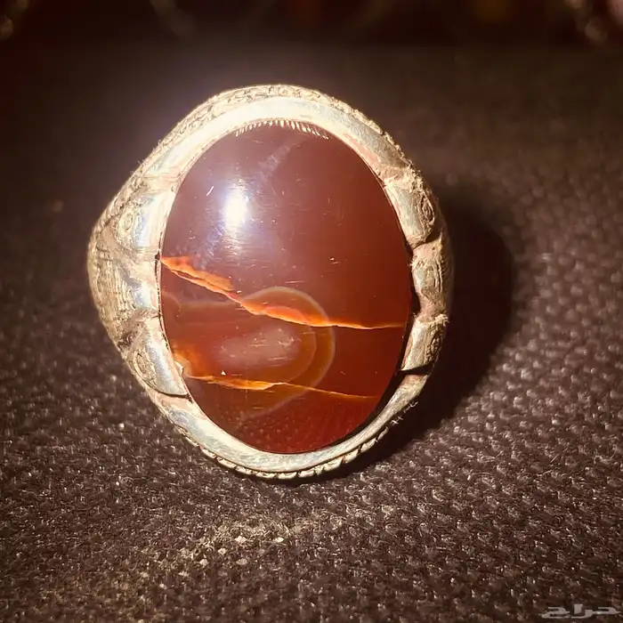 خواتم عقيق زعفراني 11