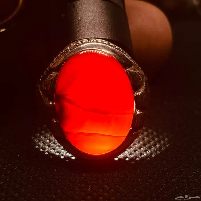 خواتم عقيق زعفراني 2