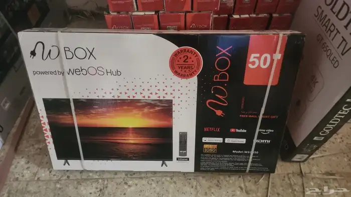 شاشة دبليو بوكس 50 بوصة webOS سمارت 4K UHD - رسيفر داخلي 0