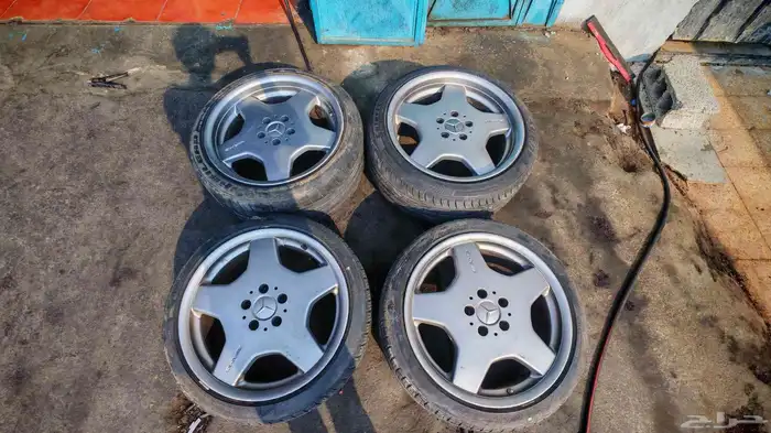 جنوط مرسيدس شبح 500s اصلي وكاله مقاس 18 معا الكفرات 3