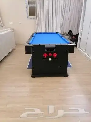 طاولة 4ب1متعدد الاستخدام بلياردو تنس هوكي طاولة الطعام 4