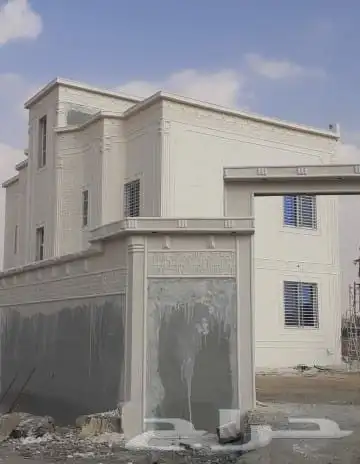 تصميم الحجر الطبيعي لياسه ملونه من اسمنت ابيض وبطحاء الرياض 5