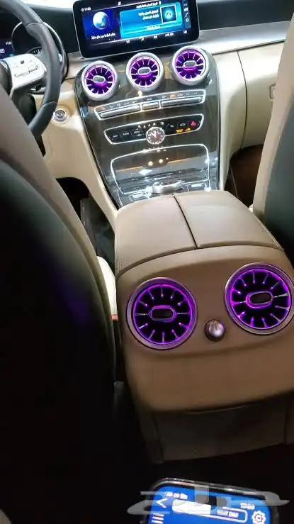 فتحات مكيف مرسيدس ليد C classجديدة 64 لون 2