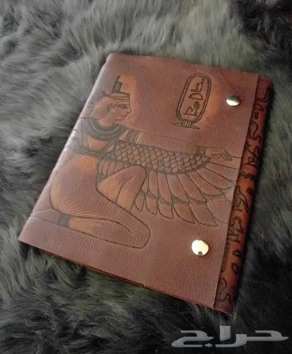 نوت بوك فرعونية فاخرة من الجلد والمعدن 2