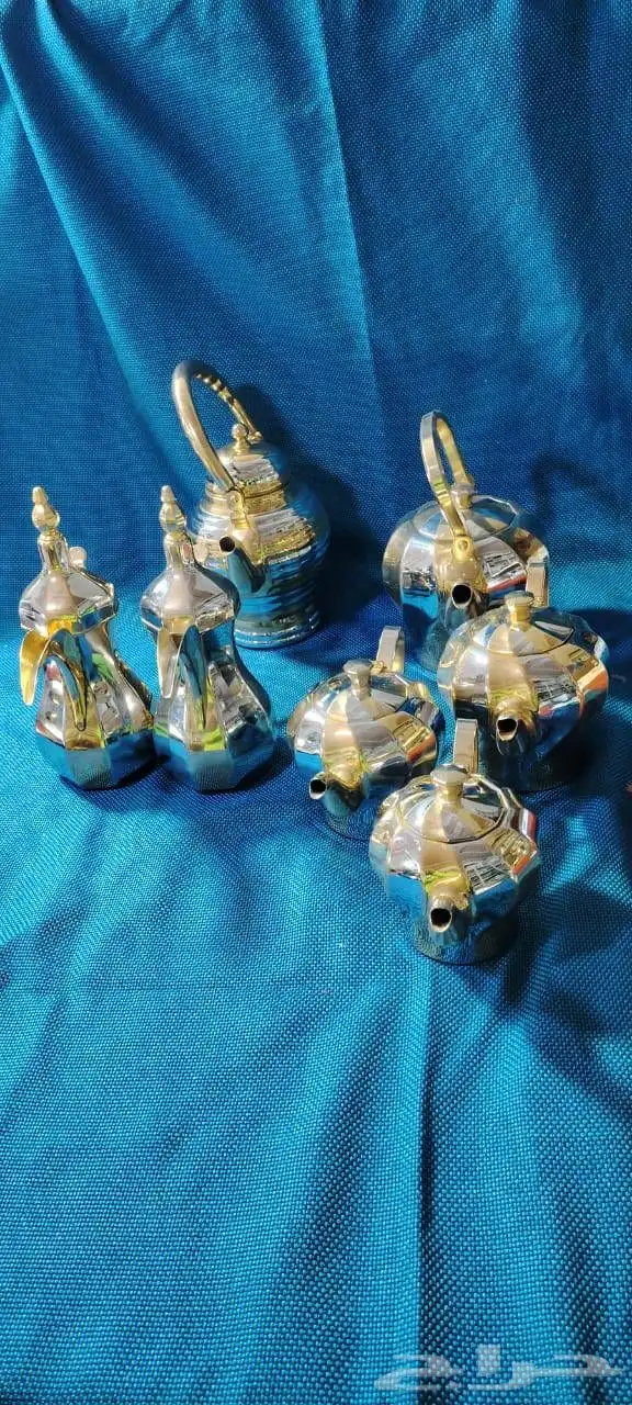 طقم اباريق ودلال مضلعه ستيل كوريه رخيصه 0