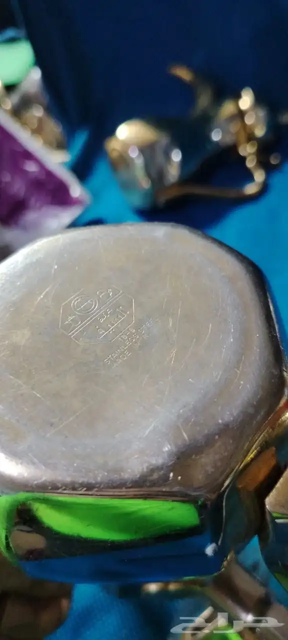 طقم اباريق ودلال مضلعه ستيل كوريه رخيصه 7