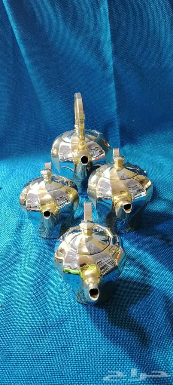 طقم اباريق ودلال مضلعه ستيل كوريه رخيصه 11