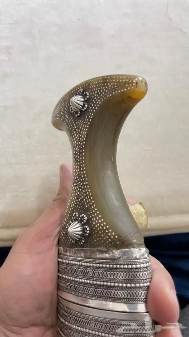 خنجر صب فضه قديم شغل يد 1