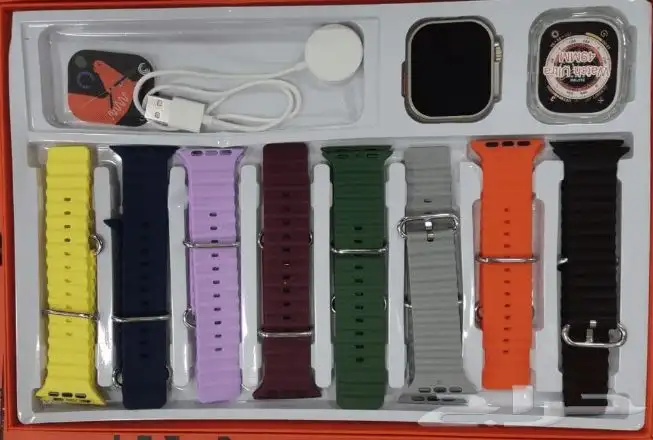 ساعة ذكية متعددة الوظائف مع 7 احزمة 1