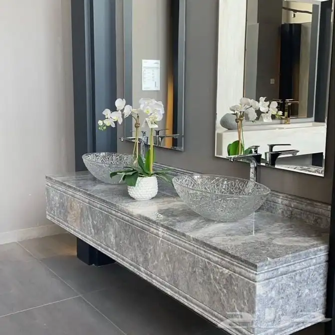 تصميم المغاسل والطاولات والدرجات من الرخام والبورسلين 3