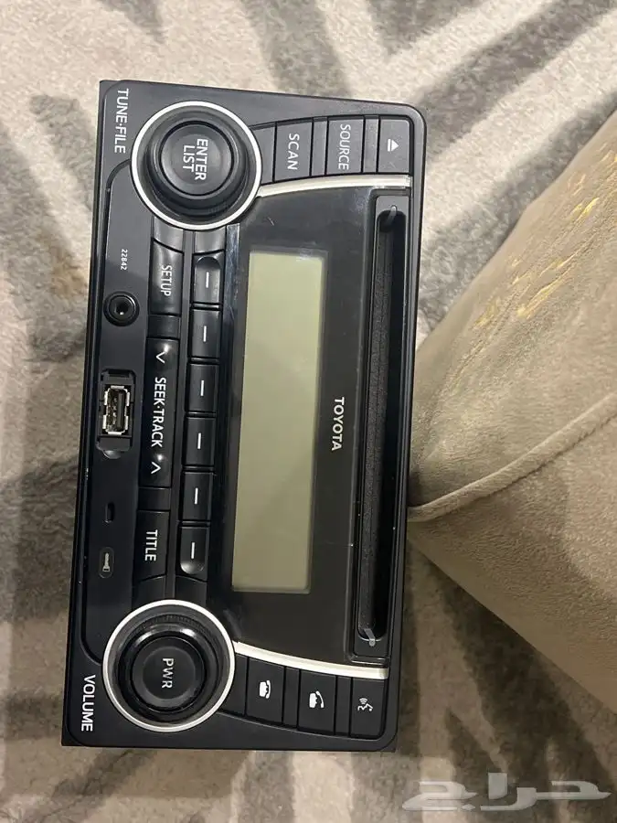 مسجل تيوتا نظيف لون الشاشة اخضر فيه بلوتوث 0