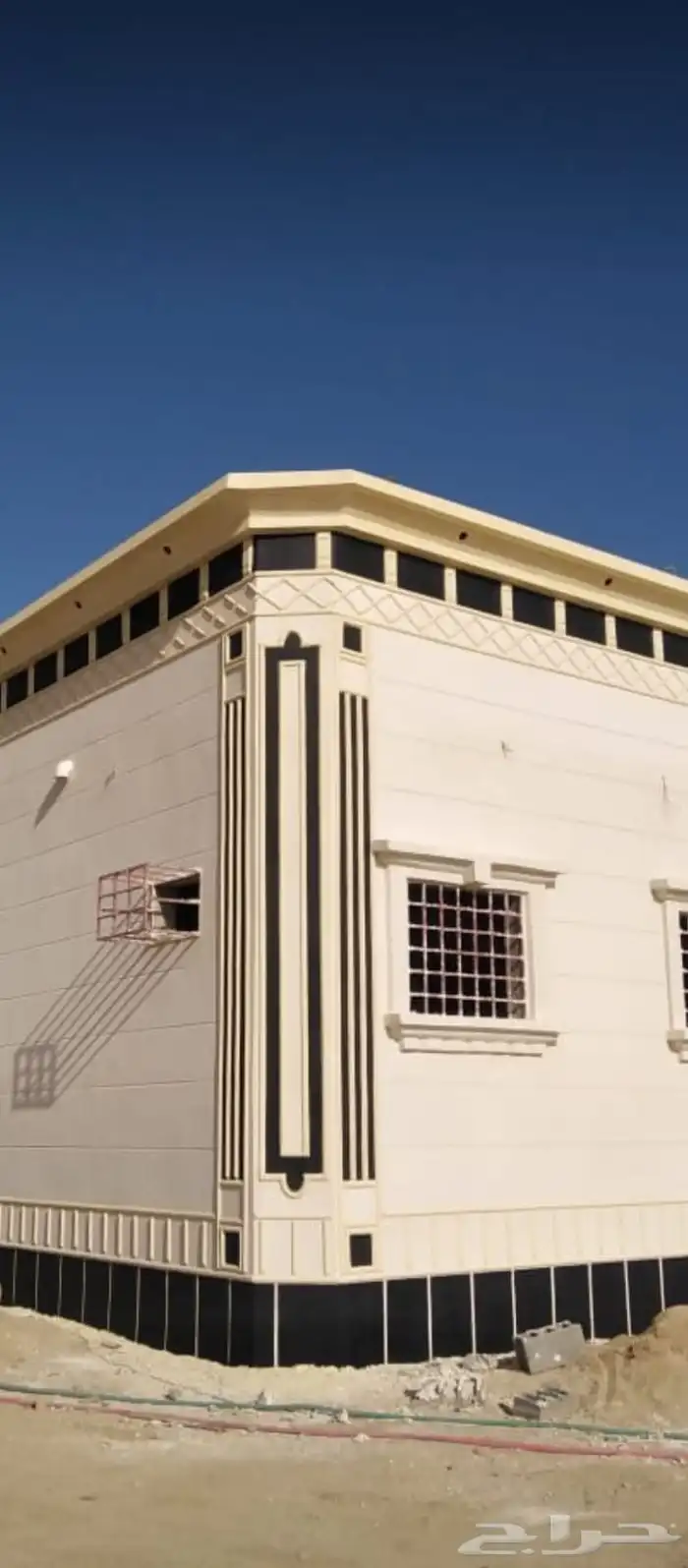 تصميم الحجر الطبيعي لياسه ملونه من اسمنت ابيض وبطحاء الرياض 1