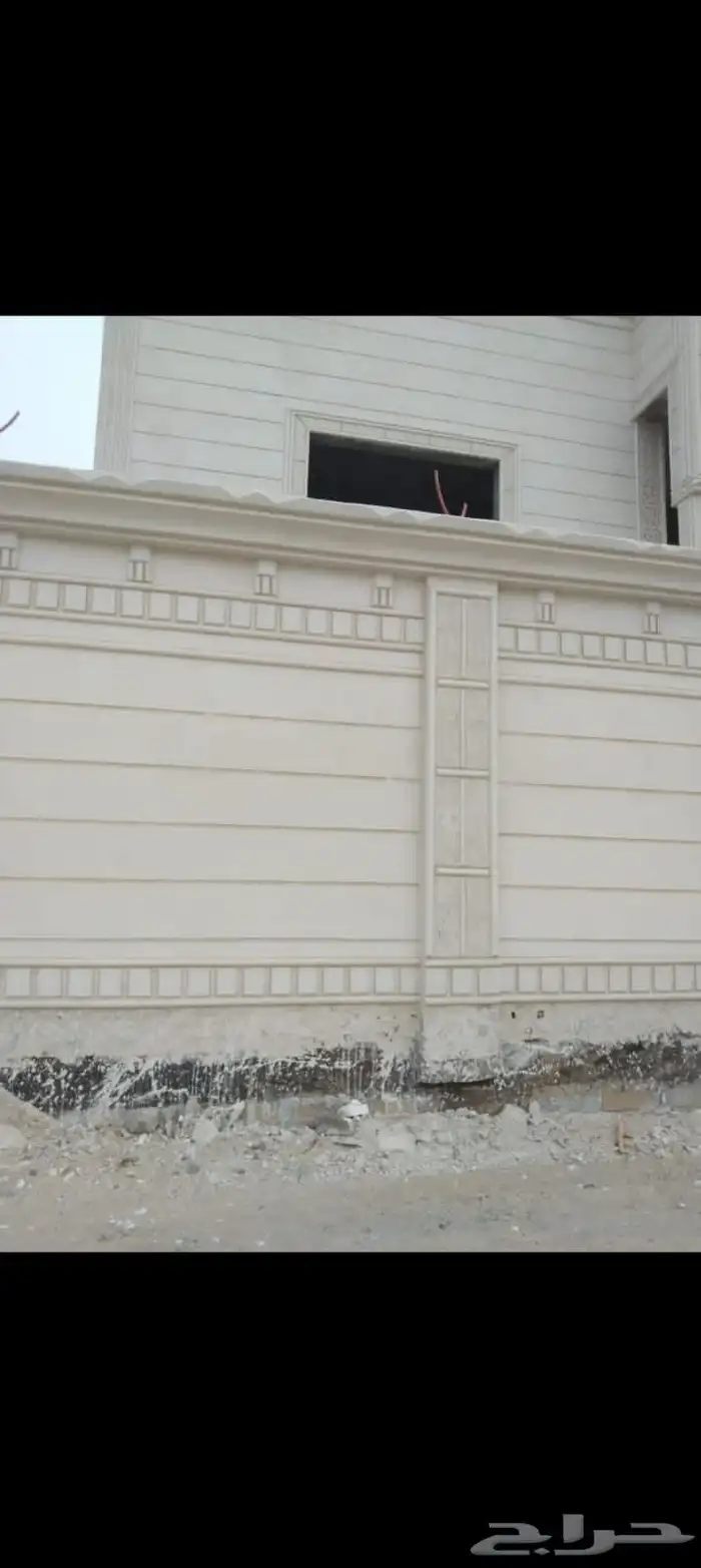 تصميم الحجر الطبيعي لياسه ملونه من اسمنت ابيض وبطحاء الرياض 4