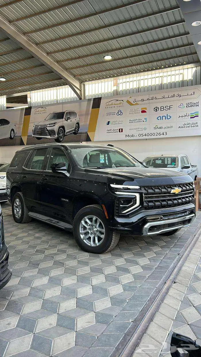 تاهو 2025 خليجي اللون الاسود بدون دبل 7