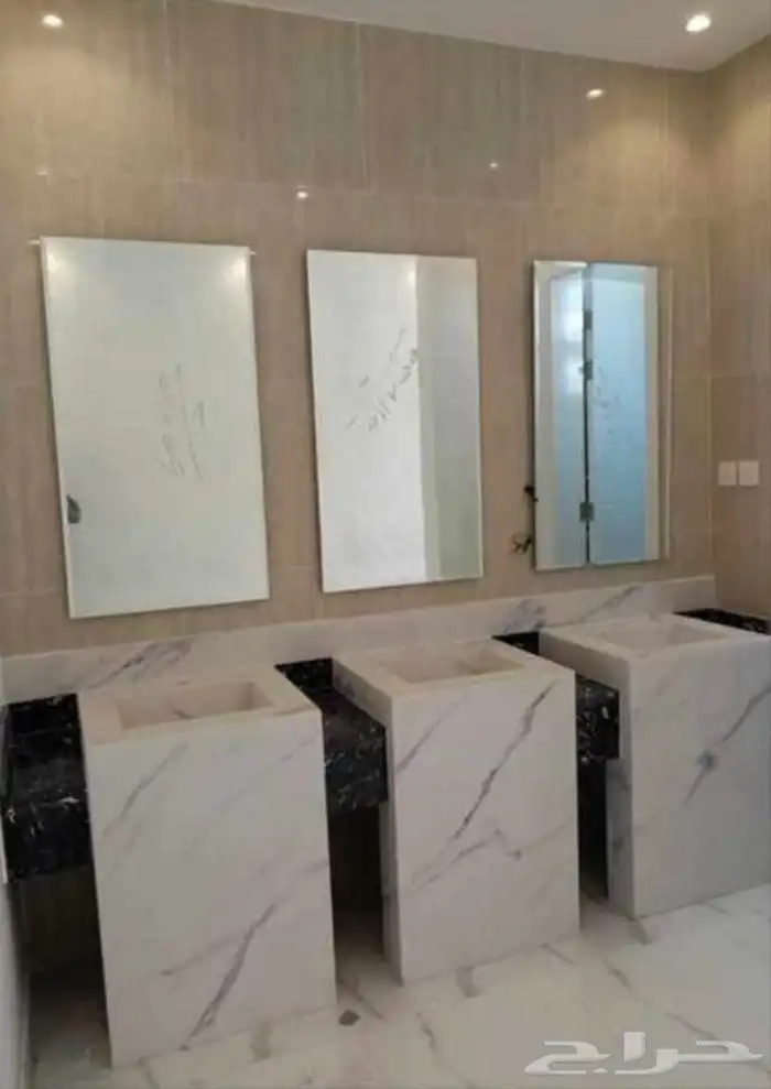 تصميم المغاسل والطاولات والدرجات من الرخام والبورسلين 9