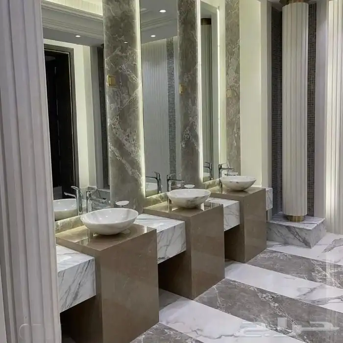 تصميم المغاسل والطاولات والدرجات من الرخام والبورسلين 5