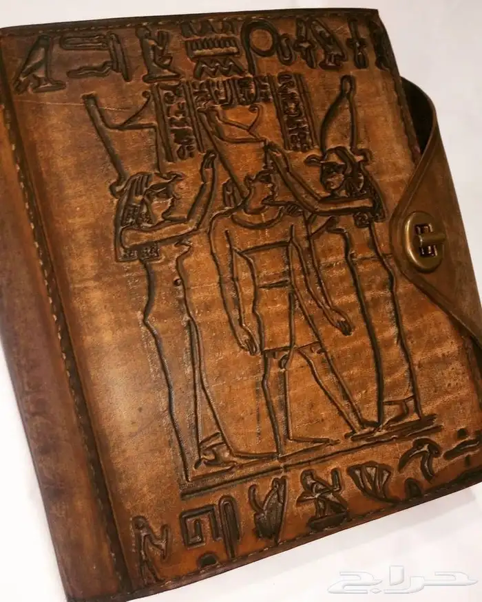 نوت بوك فرعونية فاخرة من الجلد والمعدن 0