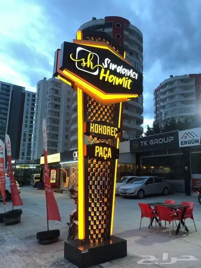 خطاط دعايه و اعلان وزجاج سكريت 4