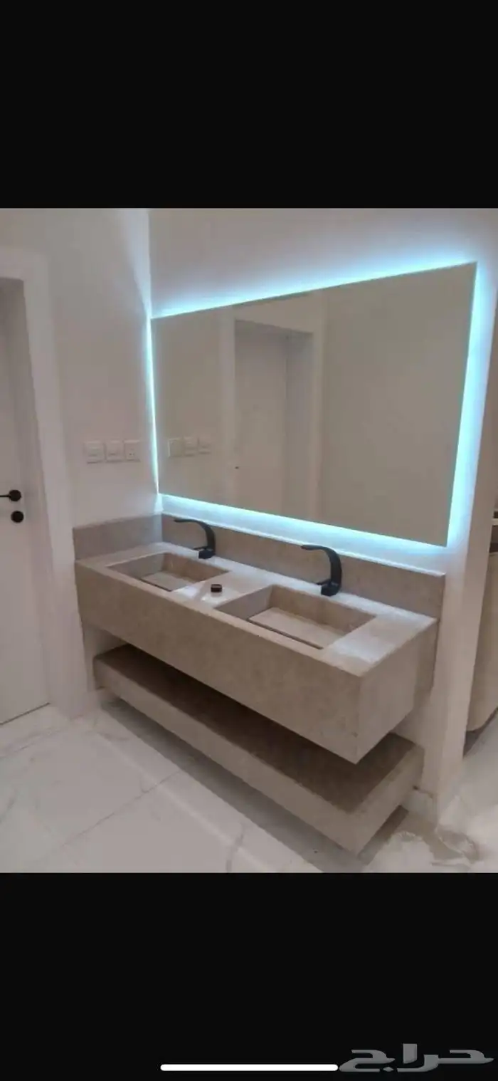 تصميم المغاسل والطاولات والدرجات من الرخام والبورسلين 0