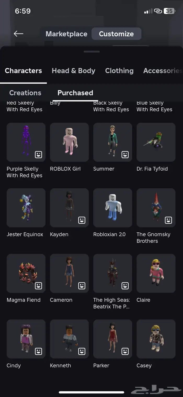 حساب روبلوكس 20