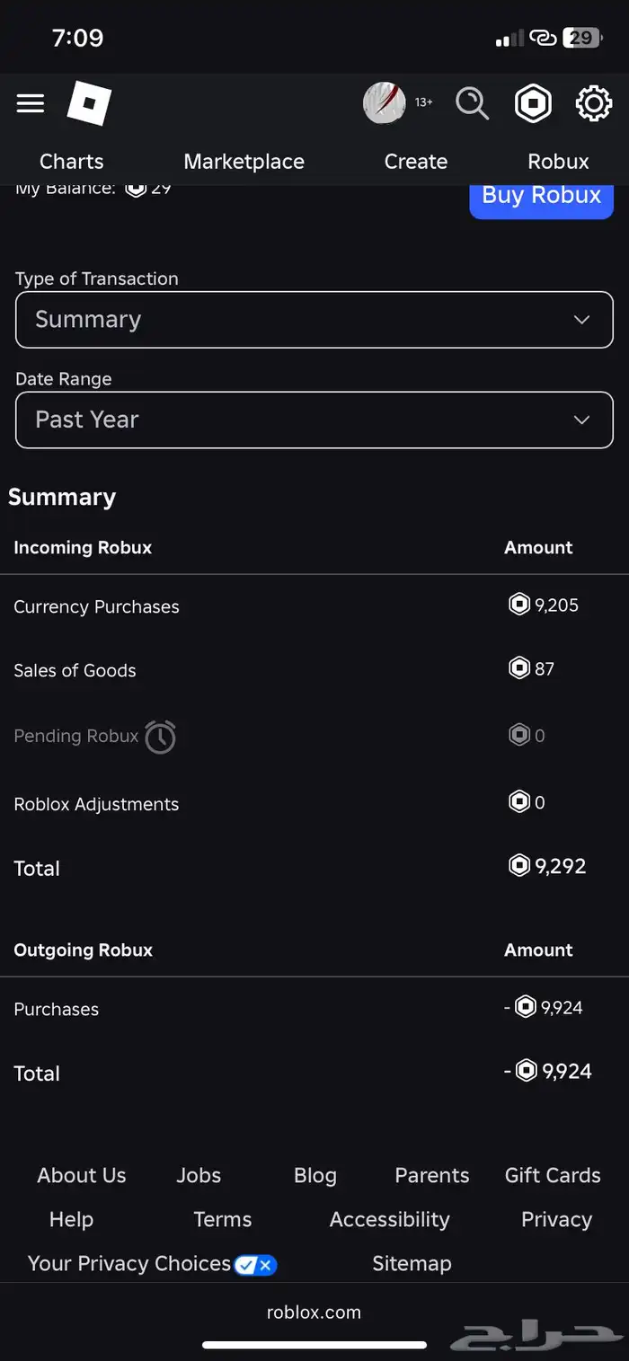 حساب روبلوكس 4