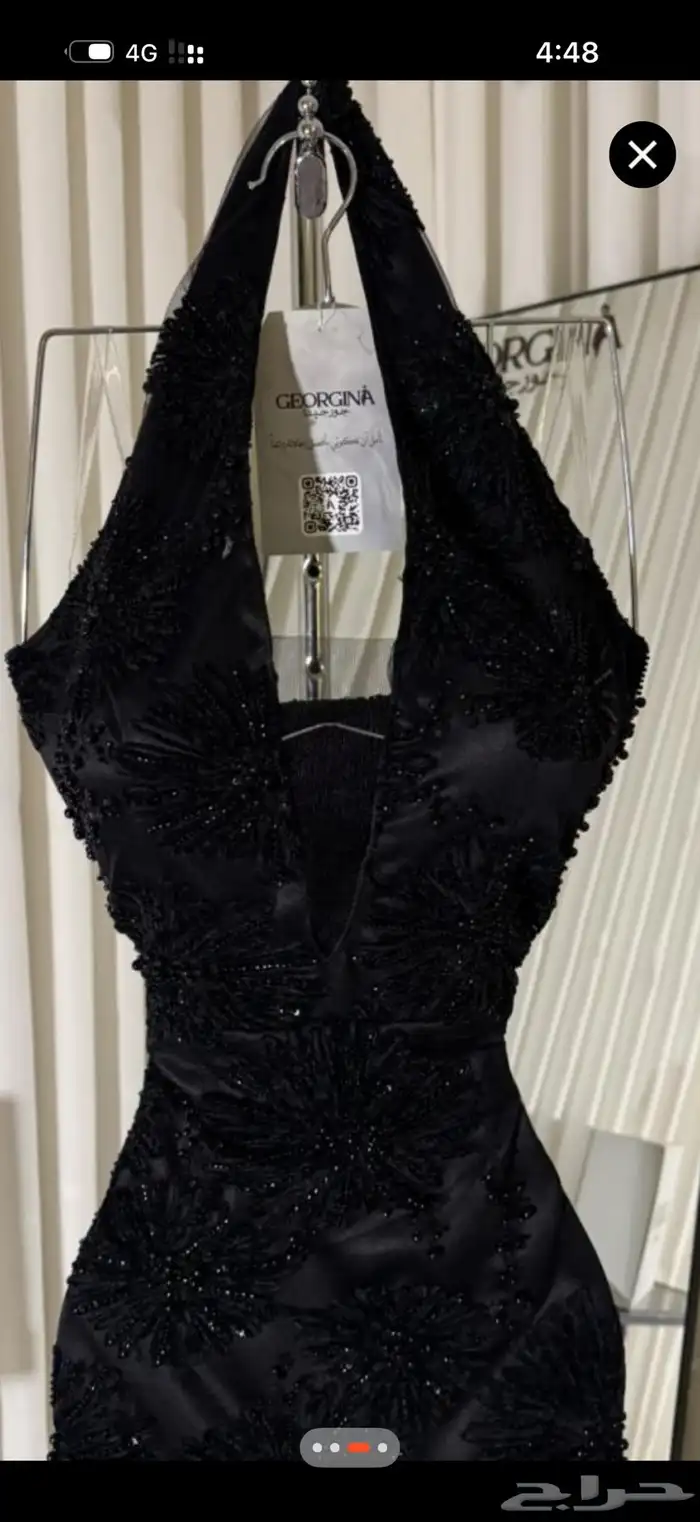 فستان تم لبسه للقياس فقط مقاس xs 1