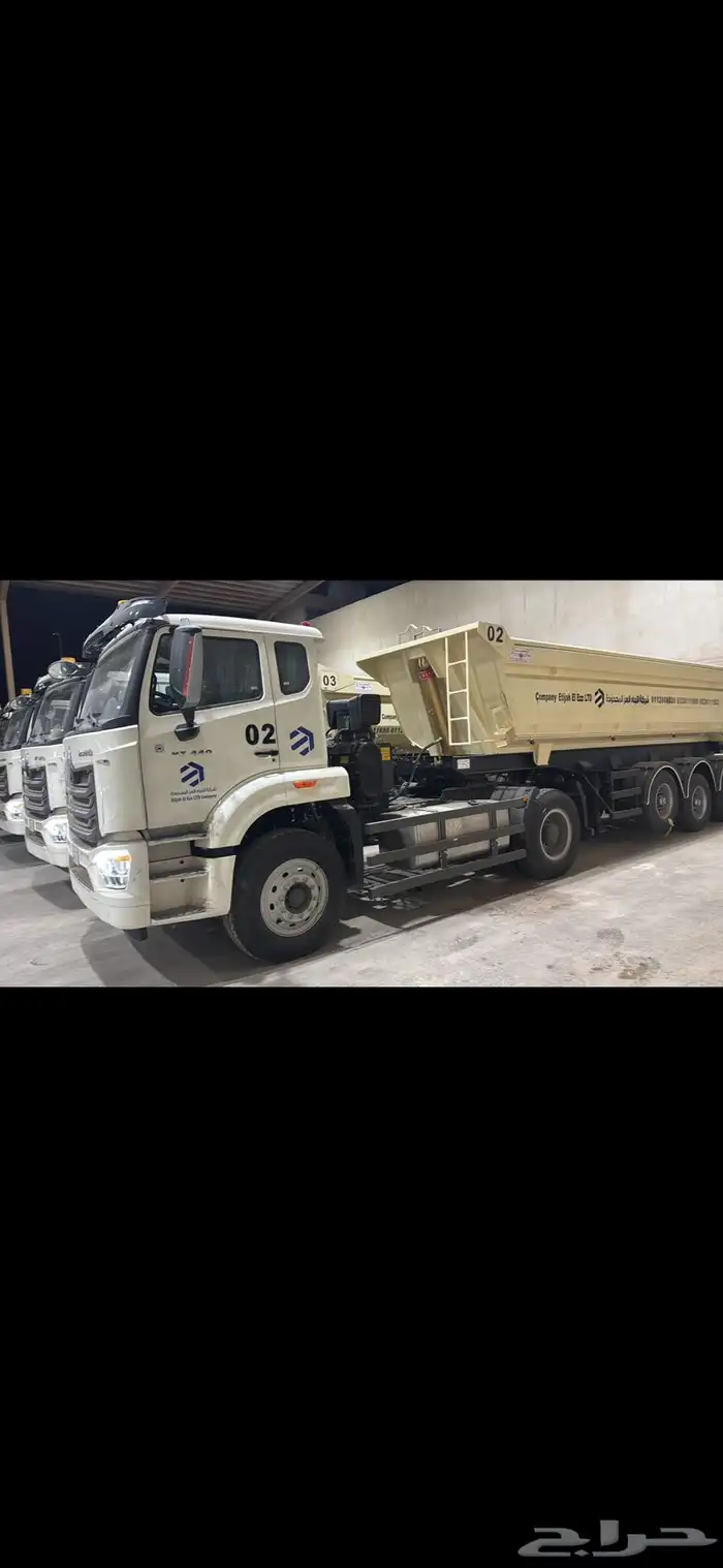 يوجد قلابات للايجار تريلات تريله قلاب 1