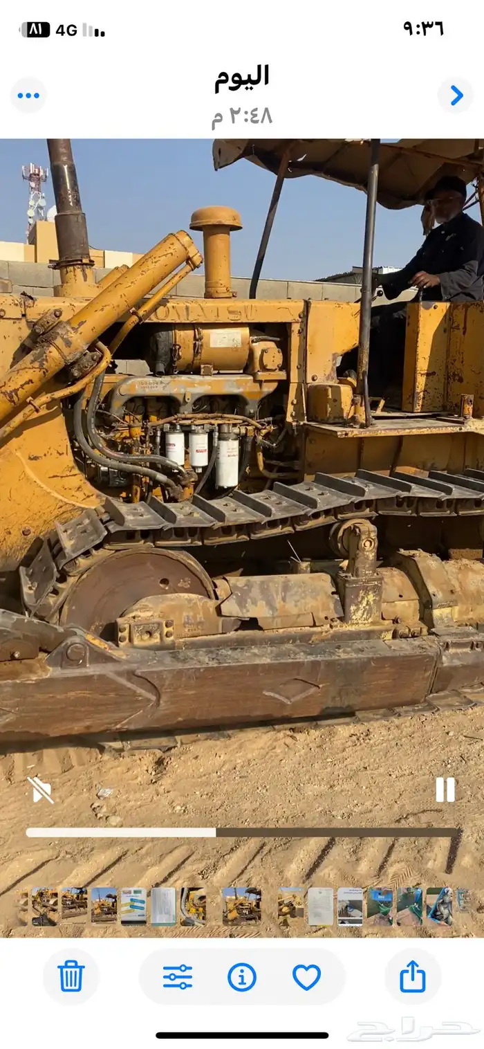 للبيع بلدوزر 65 توه موضب كامل مع طربه الديزل والبخاخات 3