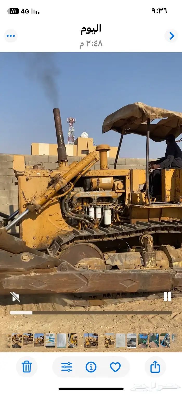 للبيع بلدوزر 65 توه موضب كامل مع طربه الديزل والبخاخات 4