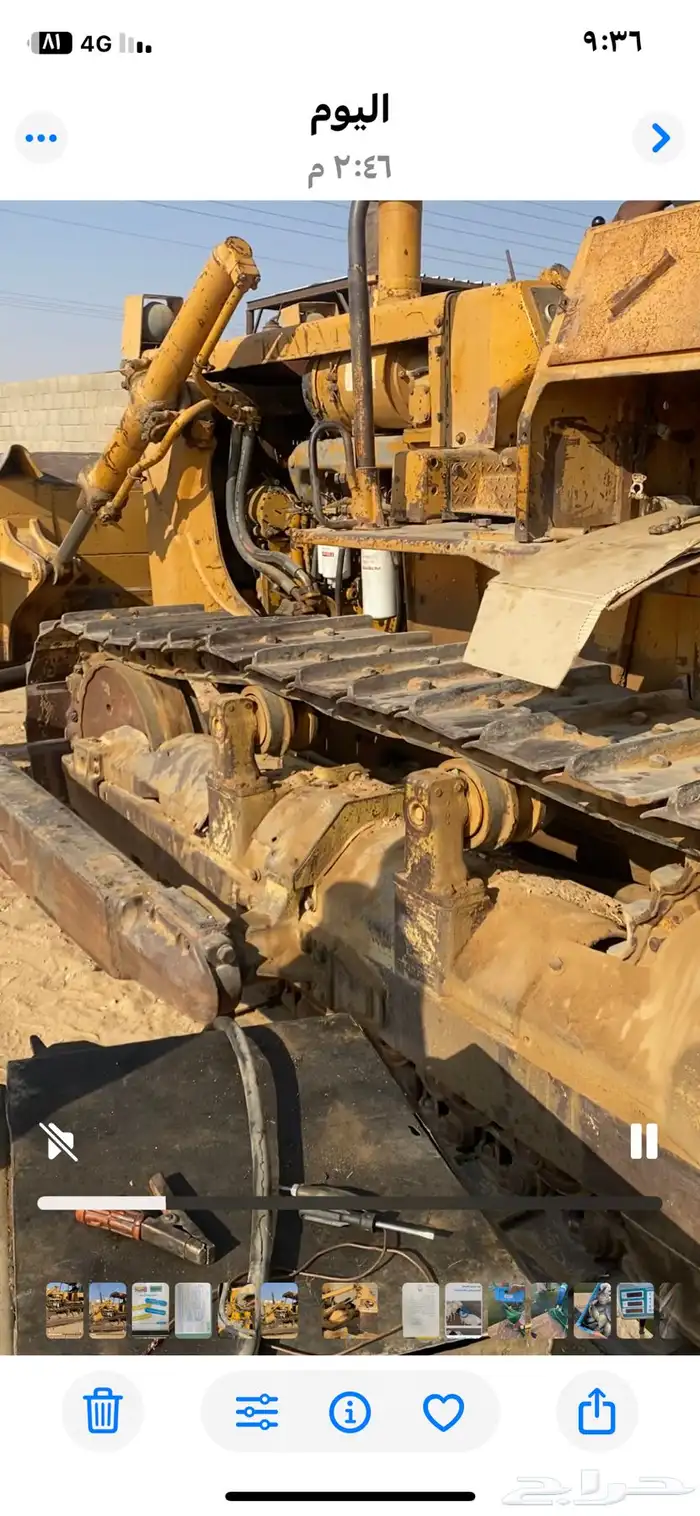 للبيع بلدوزر 65 توه موضب كامل مع طربه الديزل والبخاخات 8