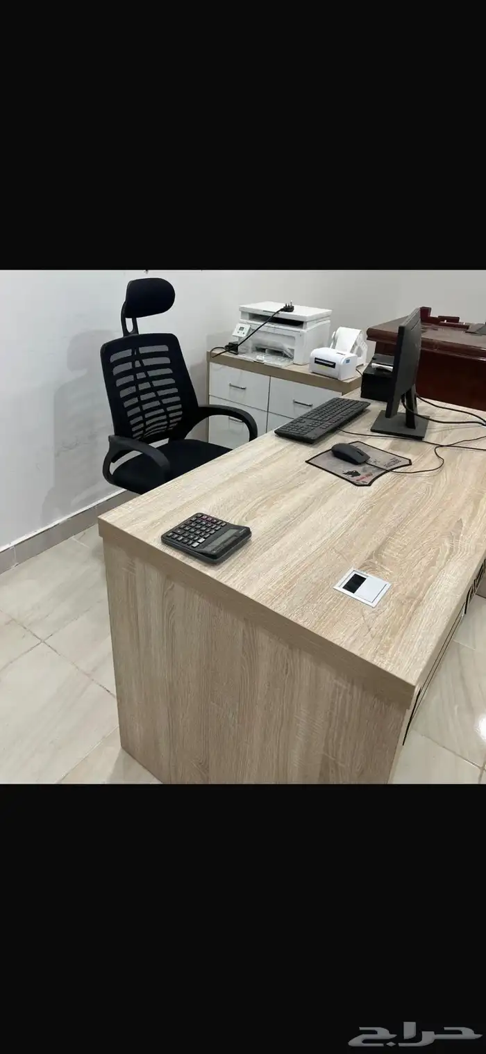 مكتب مع سكرتارية مع كرسي للبيع 2