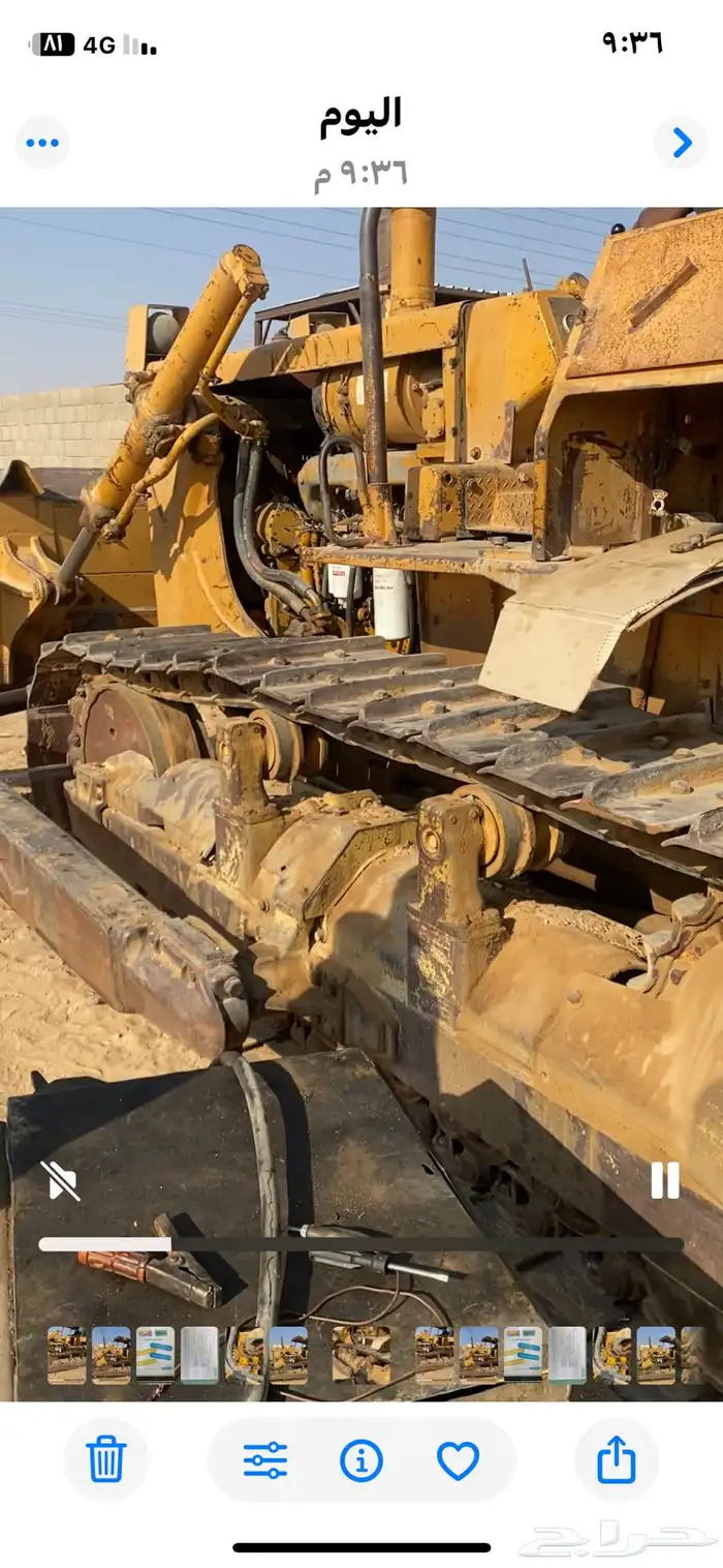 للبيع بلدوزر 65 توه موضب كامل مع طربه الديزل والبخاخات 5