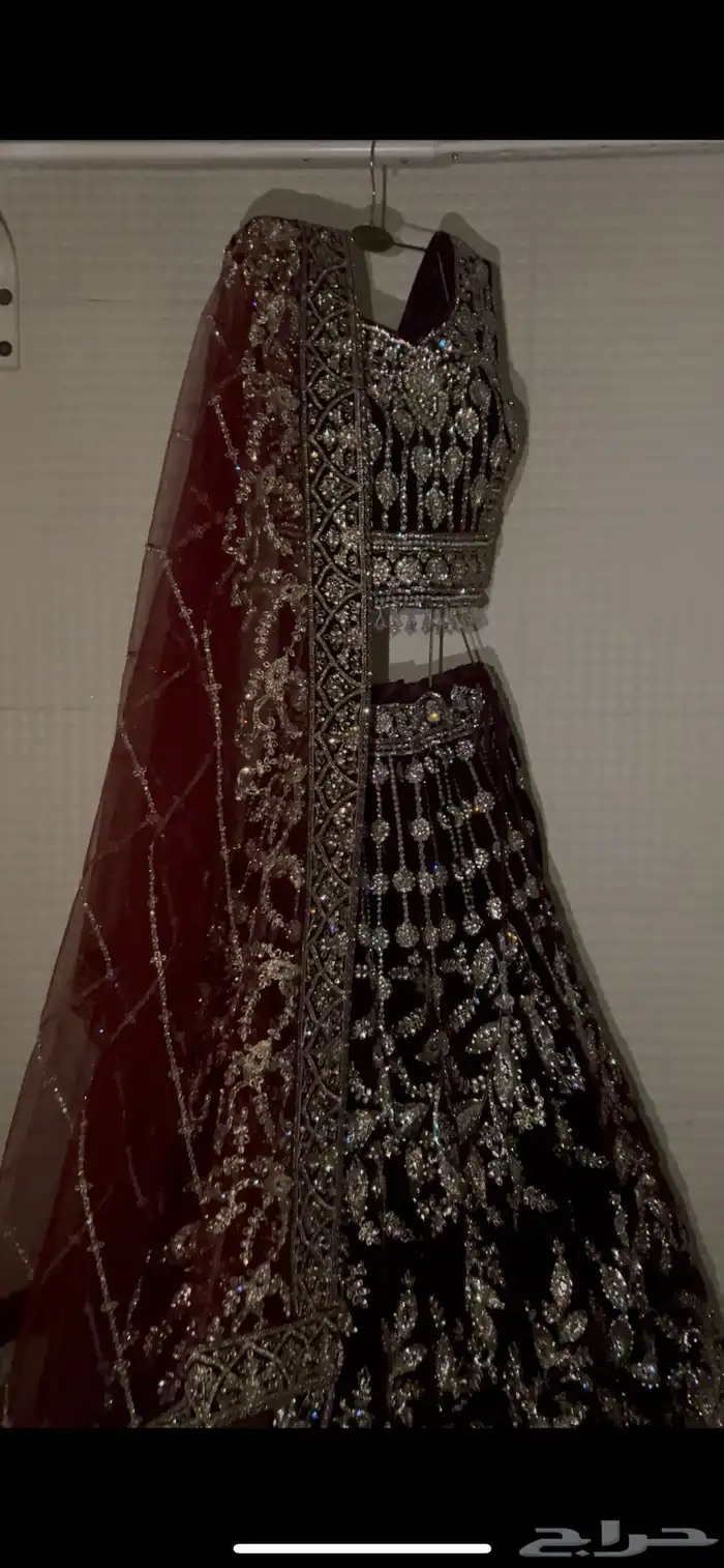 فستان هندي بيع وايجار لون وردي وسماوي احمر اخضر عودي زيتي 9