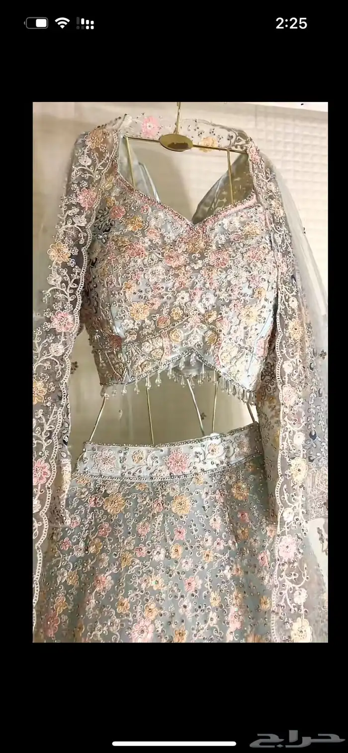 فستان هندي بيع وايجار لون وردي وسماوي احمر اخضر عودي زيتي 3