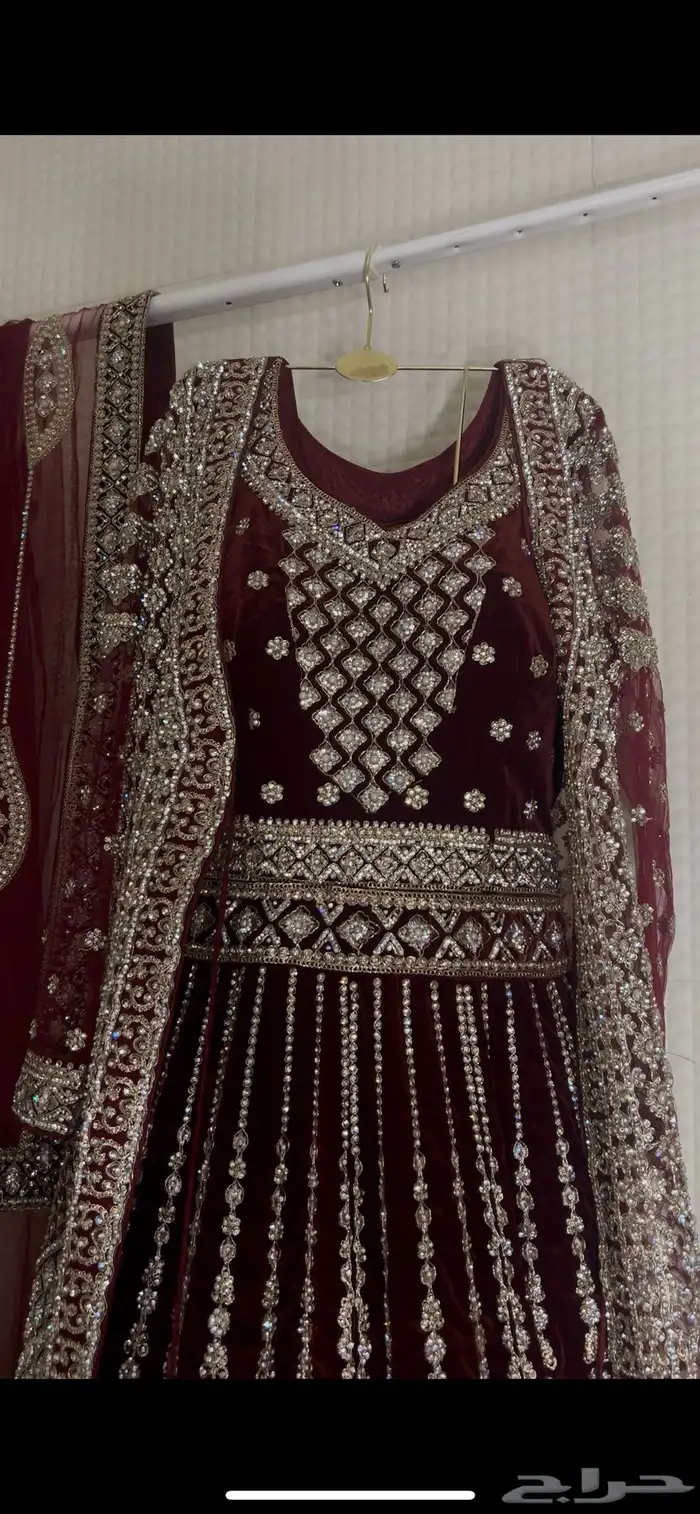 فستان هندي بيع وايجار لون وردي وسماوي احمر اخضر عودي زيتي 8