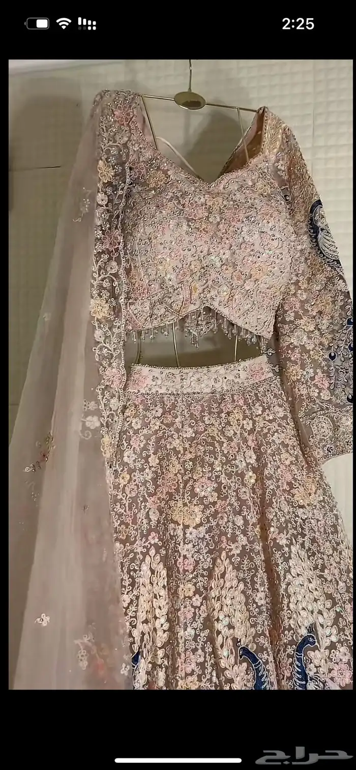 فستان هندي بيع وايجار لون وردي وسماوي احمر اخضر عودي زيتي 2