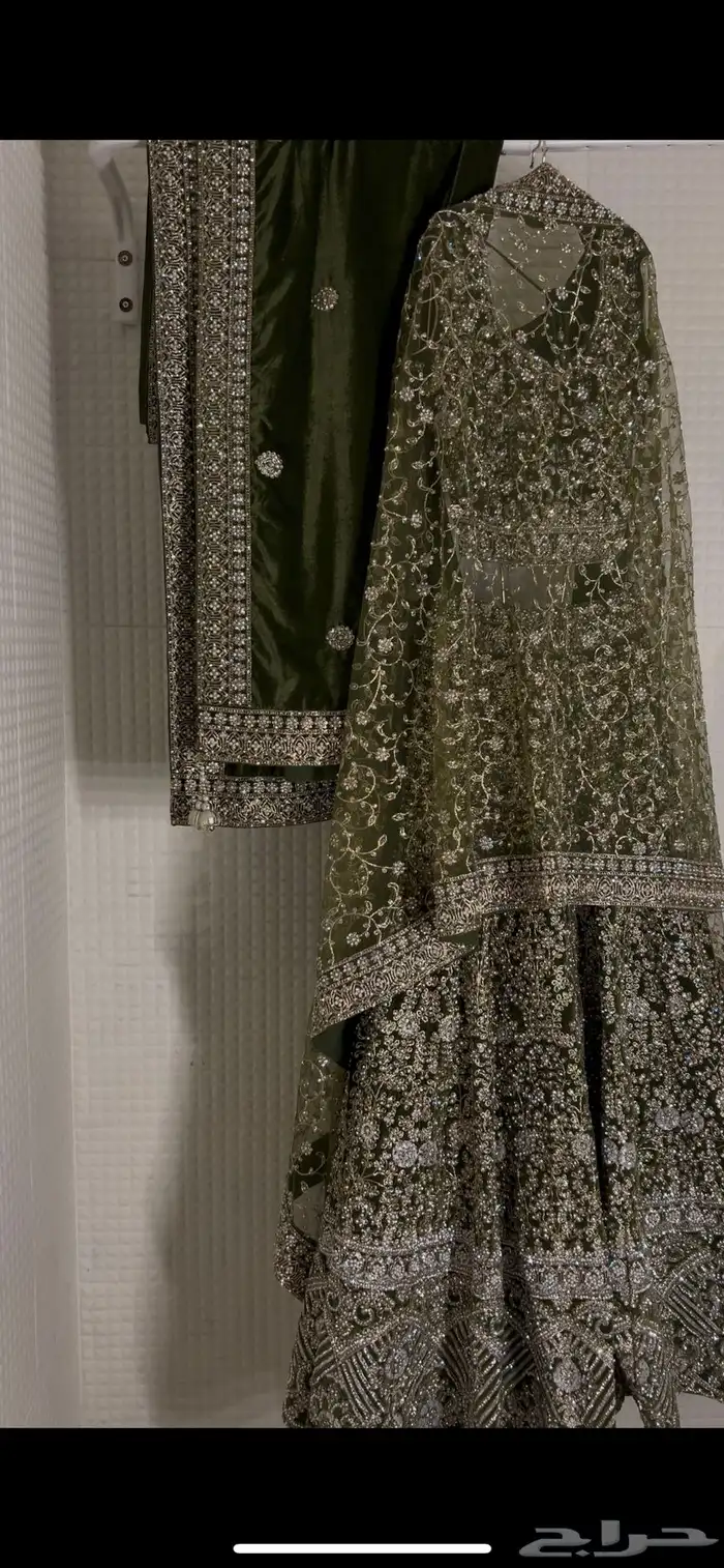 فستان هندي بيع وايجار لون وردي وسماوي احمر اخضر عودي زيتي 6